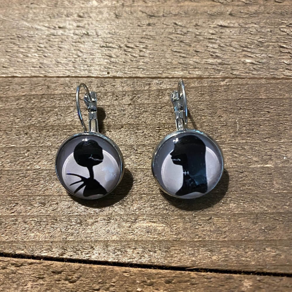 Nightmare Before Christmas Jack & Sally Earrings